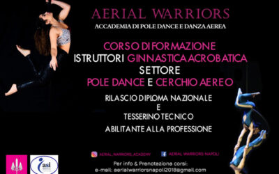 CORSO FORMAZIONE ISTRUTTORI GINNASTICA ACROBATICA SETTORE POLE DANCE E CERCHIO AEREO